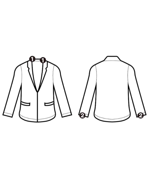 JIL SANDER（ジルサンダー）カジュアルジャケット 黒 サイズ:38(S位) レディース/2200630426036