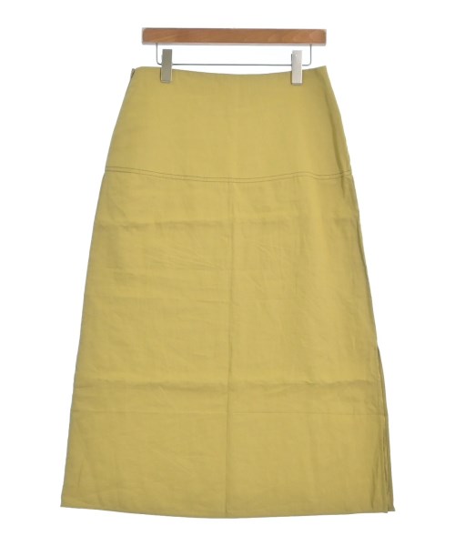 JIL SANDER（ジルサンダー）ロング・マキシ丈スカート 黄 サイズ:36(XS位) レディース/2200633056209