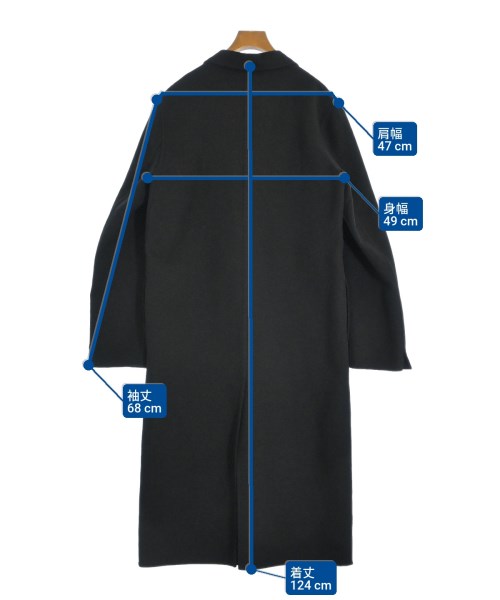JIL SANDER（ジルサンダー）チェスターコート 黒 サイズ:36(XS位) レディース/2200633079017