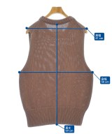 JIL SANDER（ジルサンダー）ベスト 茶 サイズ:48(L位) メンズ/2200632701339