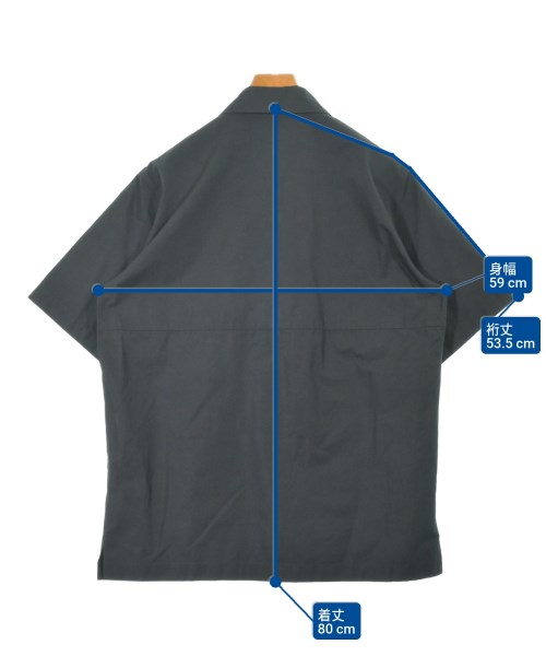 JIL SANDER（ジルサンダー）カジュアルシャツ 黒 サイズ:48(L位) メンズ/2200633321031