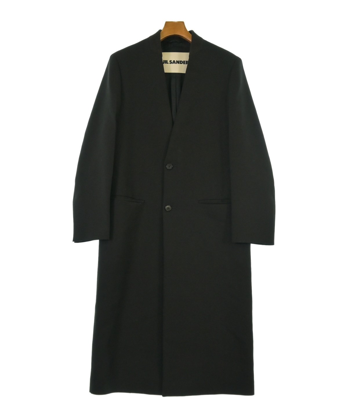 JIL SANDER（ジルサンダー）チェスターコート 黒 サイズ:44(S位