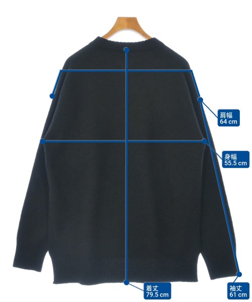 JIL SANDER（ジルサンダー）ニット・セーター 黒 サイズ:44(S位) メンズ/2200609483053