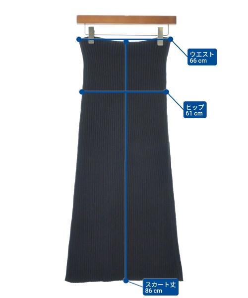 JIL SANDER（ジルサンダー）ロング・マキシ丈スカート 黒 サイズ:32(XXL位) レディース/2200607380095