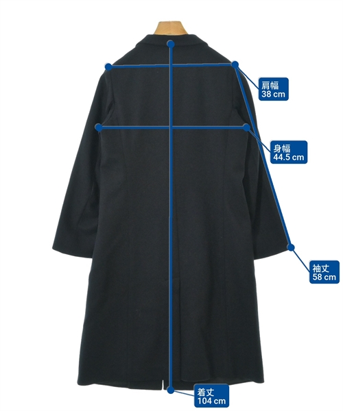 JIL SANDER（ジルサンダー）チェスターコート 紺 サイズ:38(S位) レディース/2200612890015