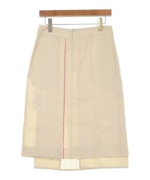JIL SANDER（ジルサンダー）ひざ丈スカート ベージュ サイズ:34(XS位) レディース/2200614711127