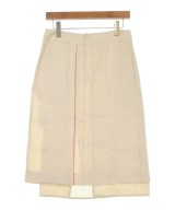 JIL SANDER（ジルサンダー）ひざ丈スカート ベージュ サイズ:34(XS位) レディース/2200614711127