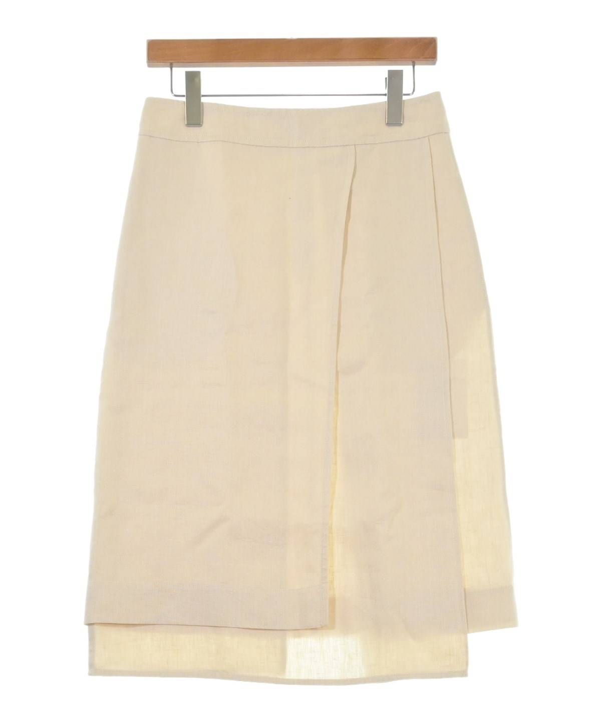 JIL SANDER（ジルサンダー）ひざ丈スカート ベージュ サイズ:34(XS位