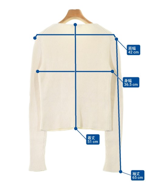 JIL SANDER（ジルサンダー）ニット・セーター 白 サイズ:34(XXS位) レディース/2200614839043