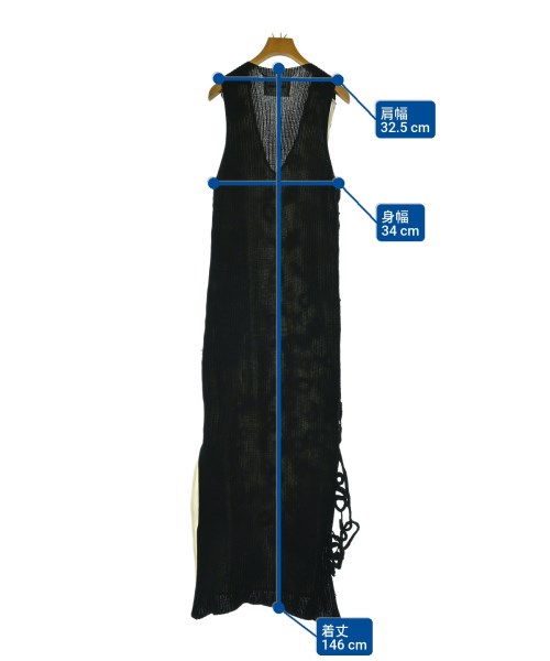 JIL SANDER（ジルサンダー）ワンピース 黒 サイズ:32(XXXS位) レディース/2200615499192