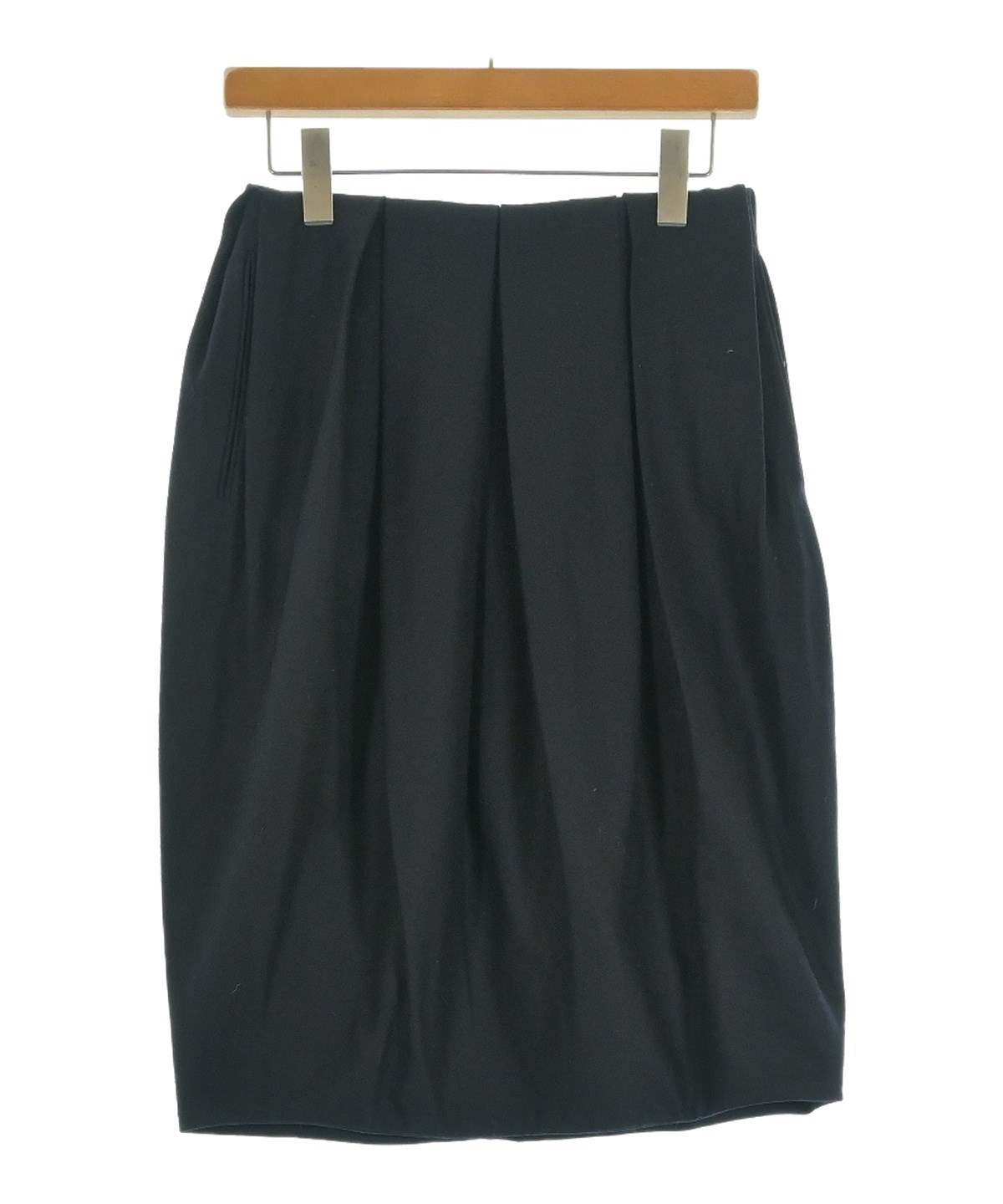 JIL SANDER ジルサンダー　巻きスカート　34 JIL SANDER（ジルサンダー）ひざ丈スカート 紺 サイズ:34(XS位
