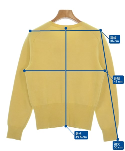 JIL SANDER（ジルサンダー）カーディガン 黄 サイズ:34(XS位) レディース/2200619023010