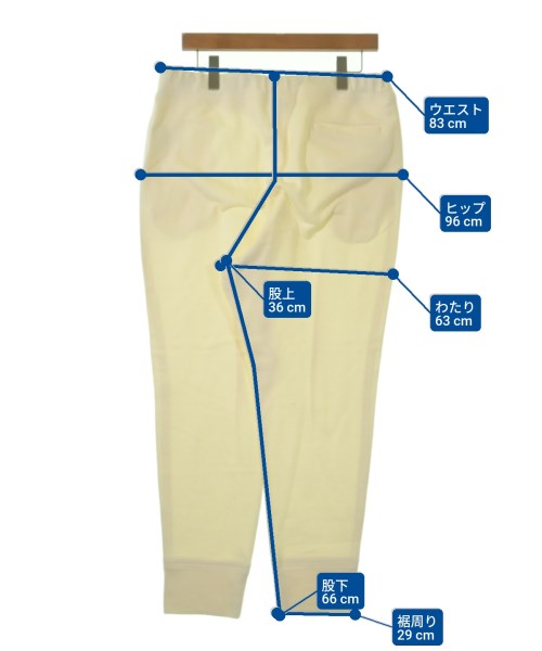 JIL SANDER（ジルサンダー）スウェットパンツ 白 サイズ:L メンズ/2200597214097