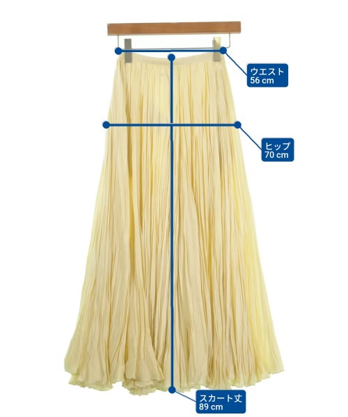 JIL SANDER（ジルサンダー）ロング・マキシ丈スカート 白 サイズ:32(XXS位) レディース/2200619653064