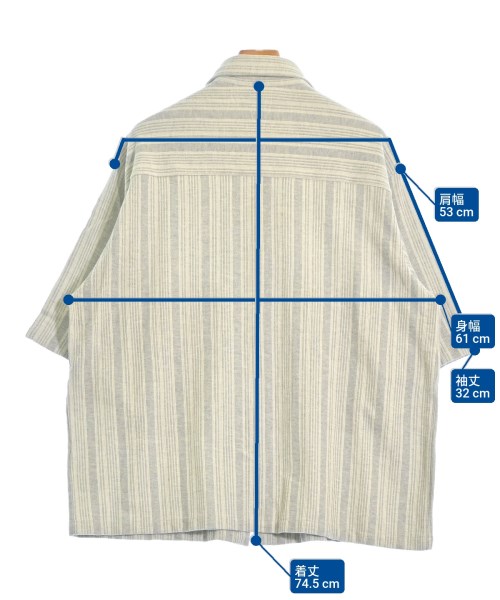 JIL SANDER（ジルサンダー）カジュアルシャツ グレー サイズ:M メンズ/2200621037050