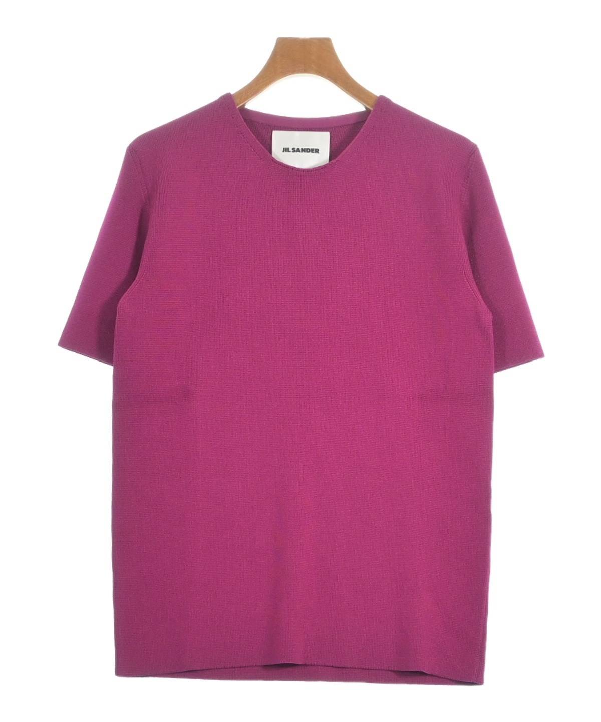 JIL SANDER ピンク クルーネックニット　50%offジルサンダー　新品 JIL SANDER（ジルサンダー）ニット・セーター 赤 サイズ:46(M位