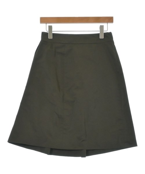 JIL SANDER（ジルサンダー）ひざ丈スカート カーキ サイズ:34(XXS位) レディース/2200602272081