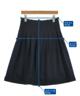 JIL SANDER（ジルサンダー）ひざ丈スカート 紺 サイズ:34(XXS位) レディース/2200604750044