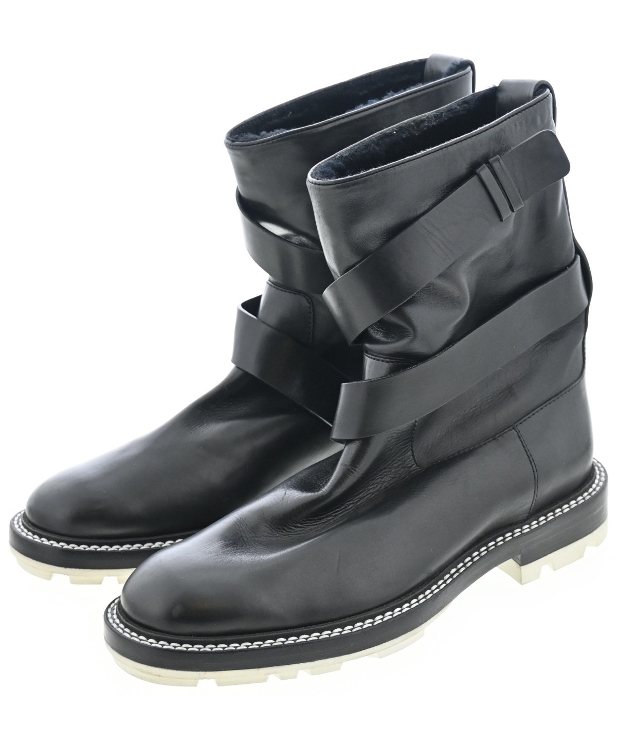 JIL SANDER（ジルサンダー）ブーツ 黒 サイズ:EU35 1/2(22cm位