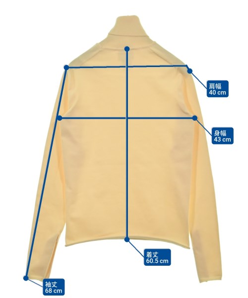 JIL SANDER（ジルサンダー）ニット・セーター 黄 サイズ:36(XS位) レディース/2200607844634