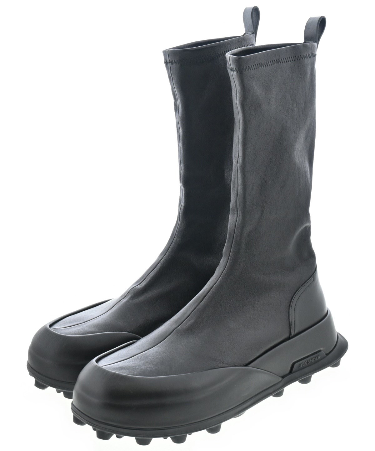 JIL SANDER（ジルサンダー）ブーツ 黒 サイズ:EU42(27cm位) メンズ