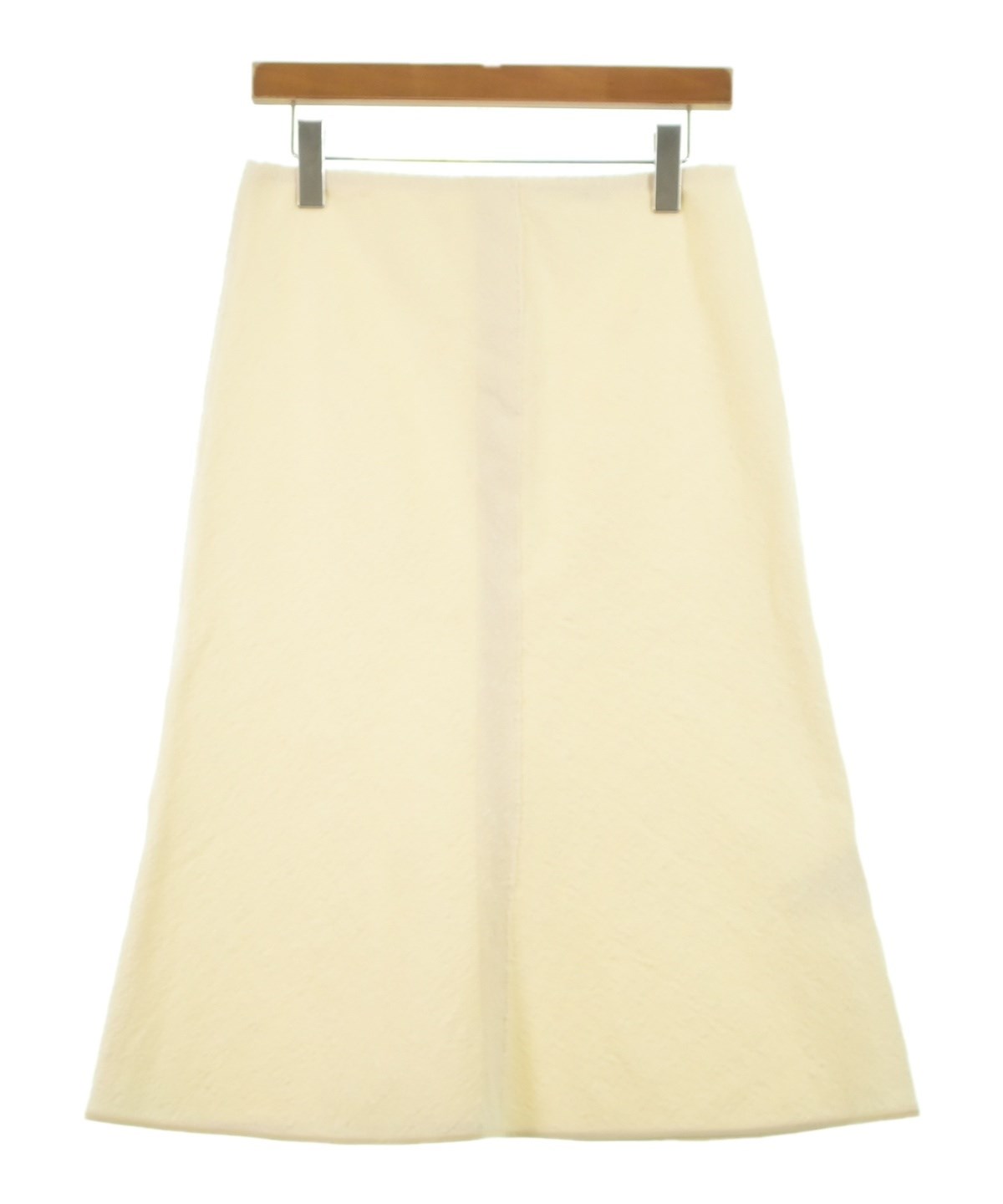 JIL SANDER（ジルサンダー）ひざ丈スカート 白 サイズ:34(XXS位