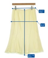 JIL SANDER（ジルサンダー）ロング・マキシ丈スカート 黄 サイズ:32(XXS位) レディース/2200668984072
