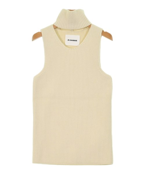 JIL SANDER(ジルサンダー)ベスト 白 サイズ:34(XXS位)/2200672789083
