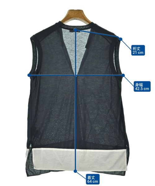 JIL SANDER（ジルサンダー）ノースリーブ 紺 サイズ:S レディース/2200670512034