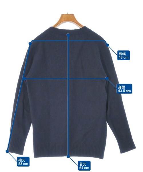 JIL SANDER（ジルサンダー）カーディガン 紺 サイズ:30(XXS位) レディース/2200670781119