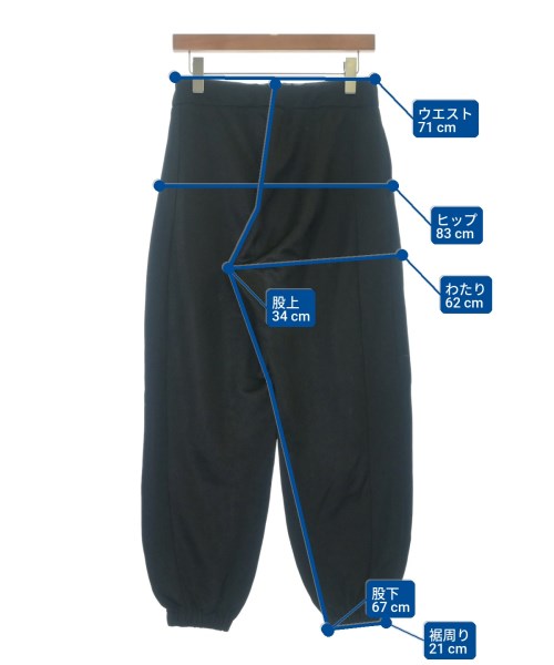 JIL SANDER（ジルサンダー）クロップドパンツ 黒 サイズ:32(L位) メンズ/2200673727091