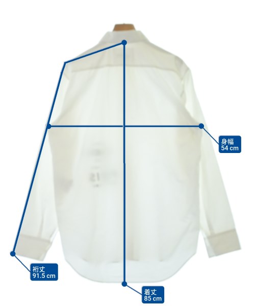 JIL SANDER（ジルサンダー）カジュアルシャツ 白 サイズ:39(M位) メンズ/2200674263079