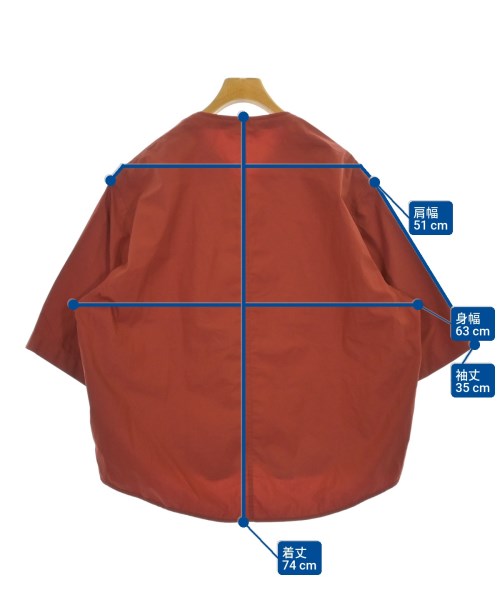 JIL SANDER（ジルサンダー）カジュアルシャツ オレンジ サイズ:48(L位) メンズ/2200675473149