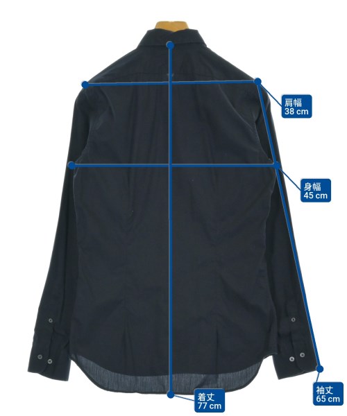 JIL SANDER（ジルサンダー）カジュアルシャツ 紺 サイズ:38(S位) メンズ/2200672342257