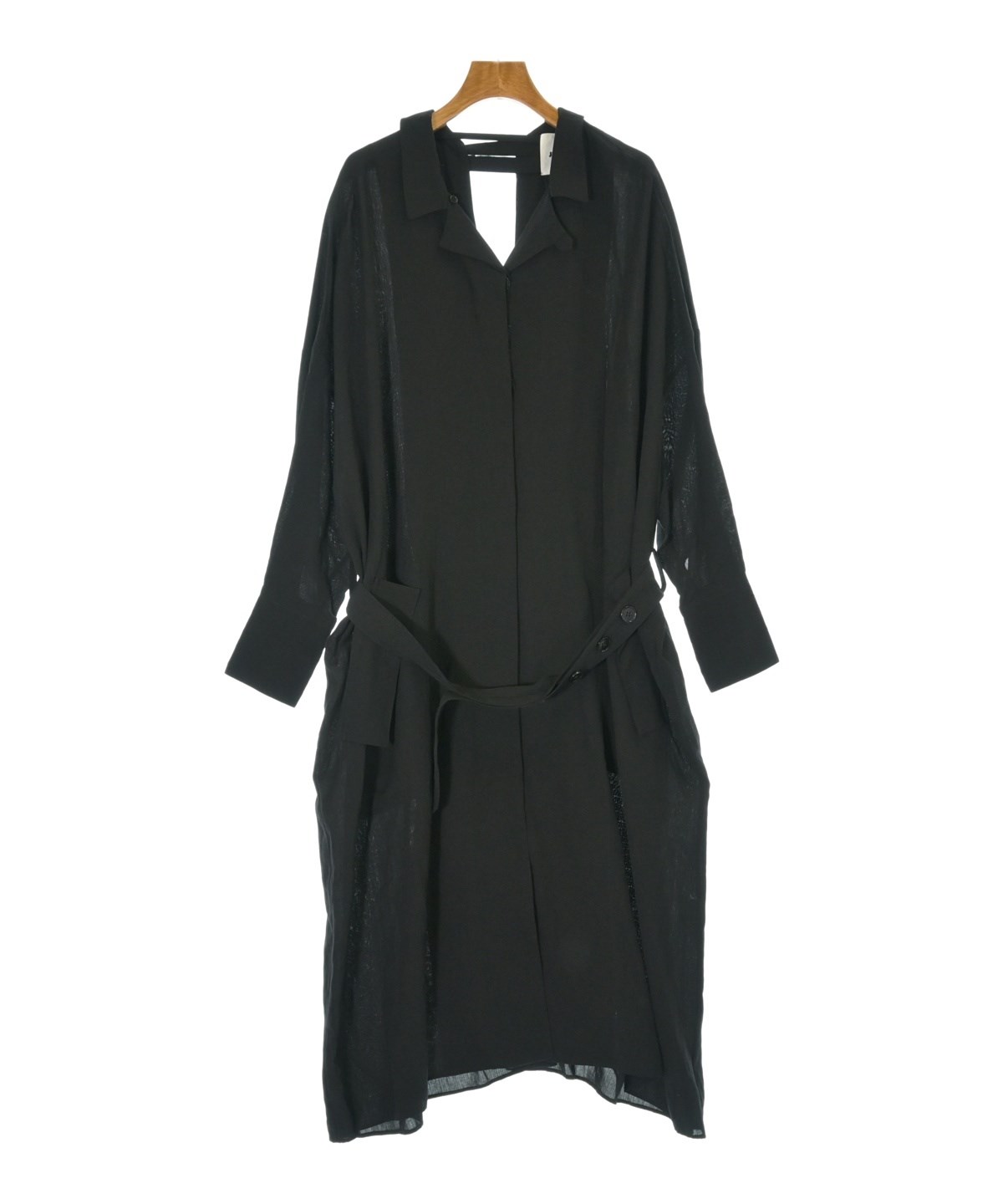 JIL SANDER（ジルサンダー）シャツワンピース 黒 サイズ:34(XXS位