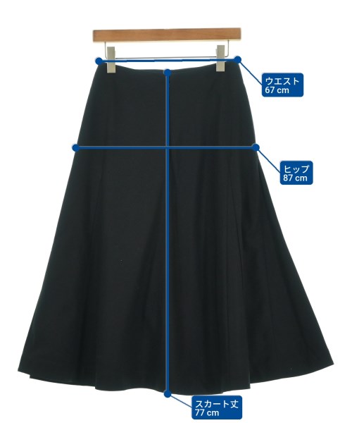 JIL SANDER（ジルサンダー）ロング・マキシ丈スカート 黒 サイズ:36(XS位) レディース/2200678919057