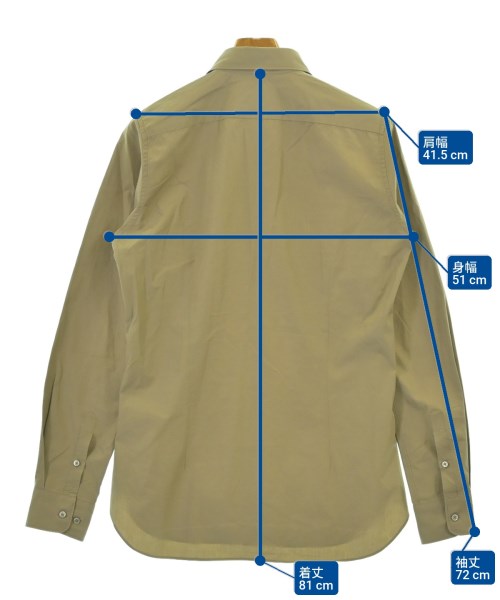 JIL SANDER（ジルサンダー）カジュアルシャツ ベージュ サイズ:-(XS位) メンズ/2200679448129