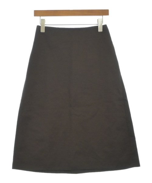 JIL SANDER（ジルサンダー）ひざ丈スカート 茶 サイズ:32(XXS位) レディース/2200681983205