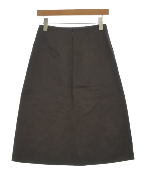 JIL SANDER（ジルサンダー）ひざ丈スカート 茶 サイズ:32(XXS位) レディース/2200681983205