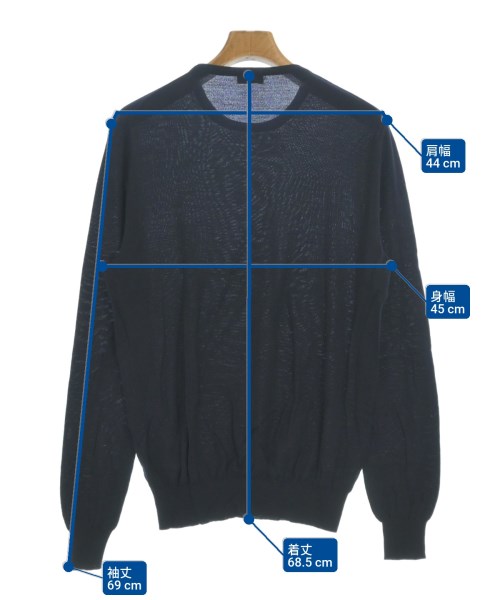 JIL SANDER（ジルサンダー）ニット・セーター 紺 サイズ:50(XL位) メンズ/2200682172271