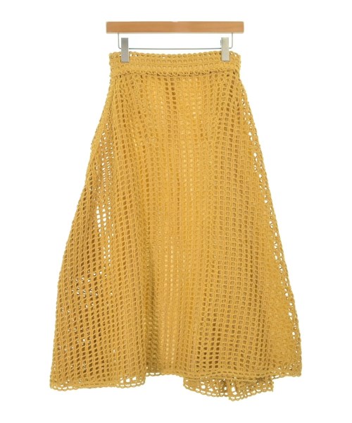 JIL SANDER(ジルサンダー)ロング・マキシ丈スカート 黄 サイズ:34(XXS位)/2200687320059