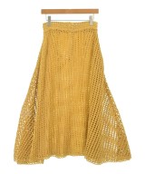 JIL SANDER（ジルサンダー）ロング・マキシ丈スカート 黄 サイズ:34(XXS位) レディース/2200687320059