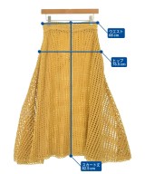 JIL SANDER（ジルサンダー）ロング・マキシ丈スカート 黄 サイズ:34(XXS位) レディース/2200687320059