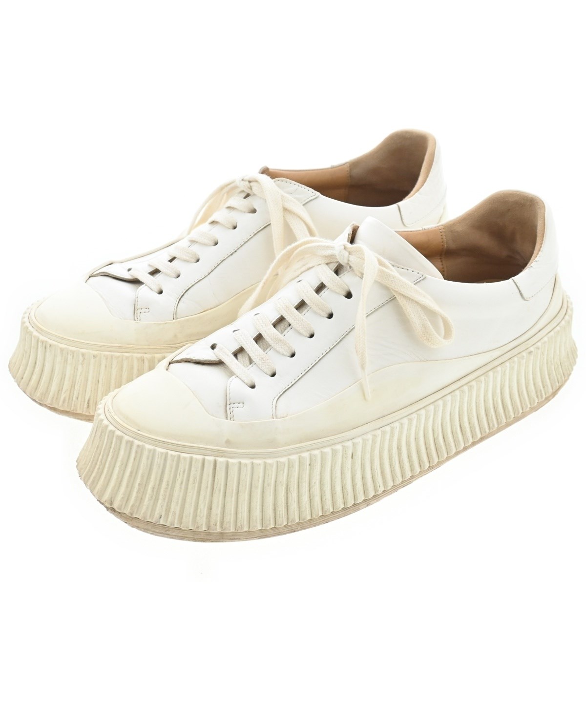 JIL SANDER ホワイトスプラッター スニーカー 43 JIL SANDER（ジルサンダー）スニーカー 白 サイズ:EU40(25cm位) メンズ