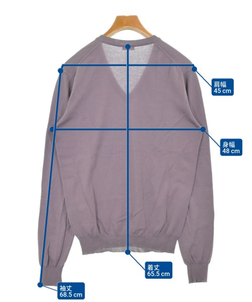 JIL SANDER（ジルサンダー）ニット・セーター 紫 サイズ:46(M位) メンズ/2200695744045