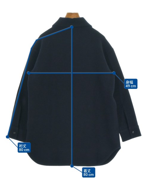 JIL SANDER（ジルサンダー）カジュアルシャツ 紺 サイズ:32(XXS位) レディース/2200697586056