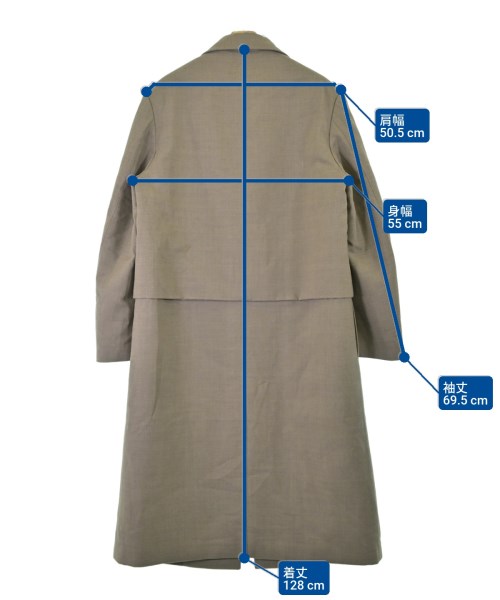 JIL SANDER（ジルサンダー）チェスターコート ベージュ サイズ:44(S位) メンズ/2200694364015
