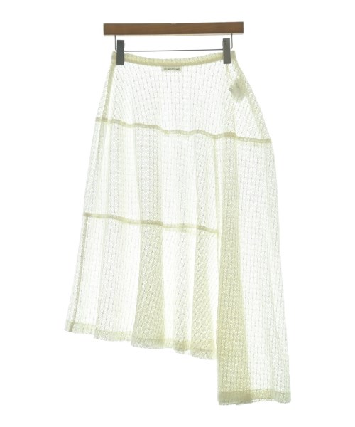 JIL SANDER(ジルサンダー)ロング・マキシ丈スカート 白 サイズ:34(XXS位)/2200698451223