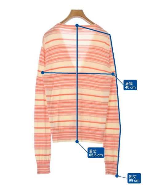 JIL SANDER（ジルサンダー）カーディガン オレンジ サイズ:36(XS位) レディース/2200698777064
