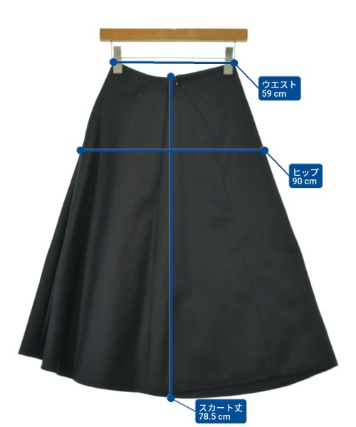 JIL SANDER（ジルサンダー）ロング・マキシ丈スカート 黒 サイズ:36(XS位) レディース/2200699947046
